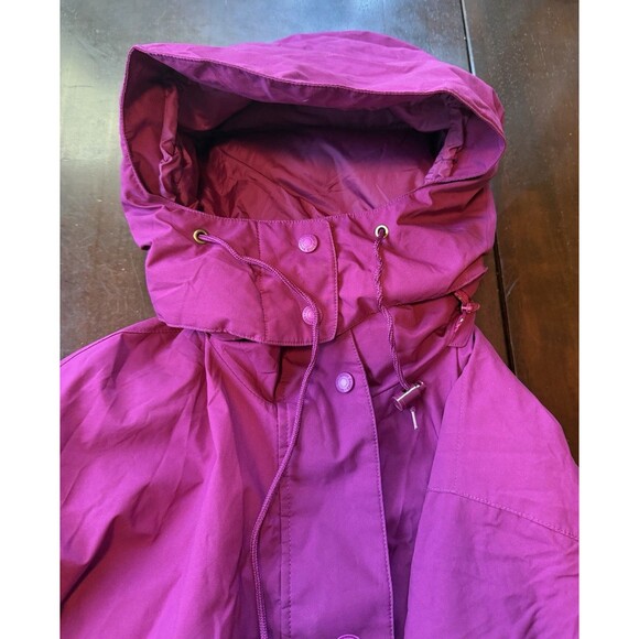 Eddie Bauer Down Puffer Jacket Women's Small Purple Zip Removable Hood Gore-Tex - Picture 4 of 12